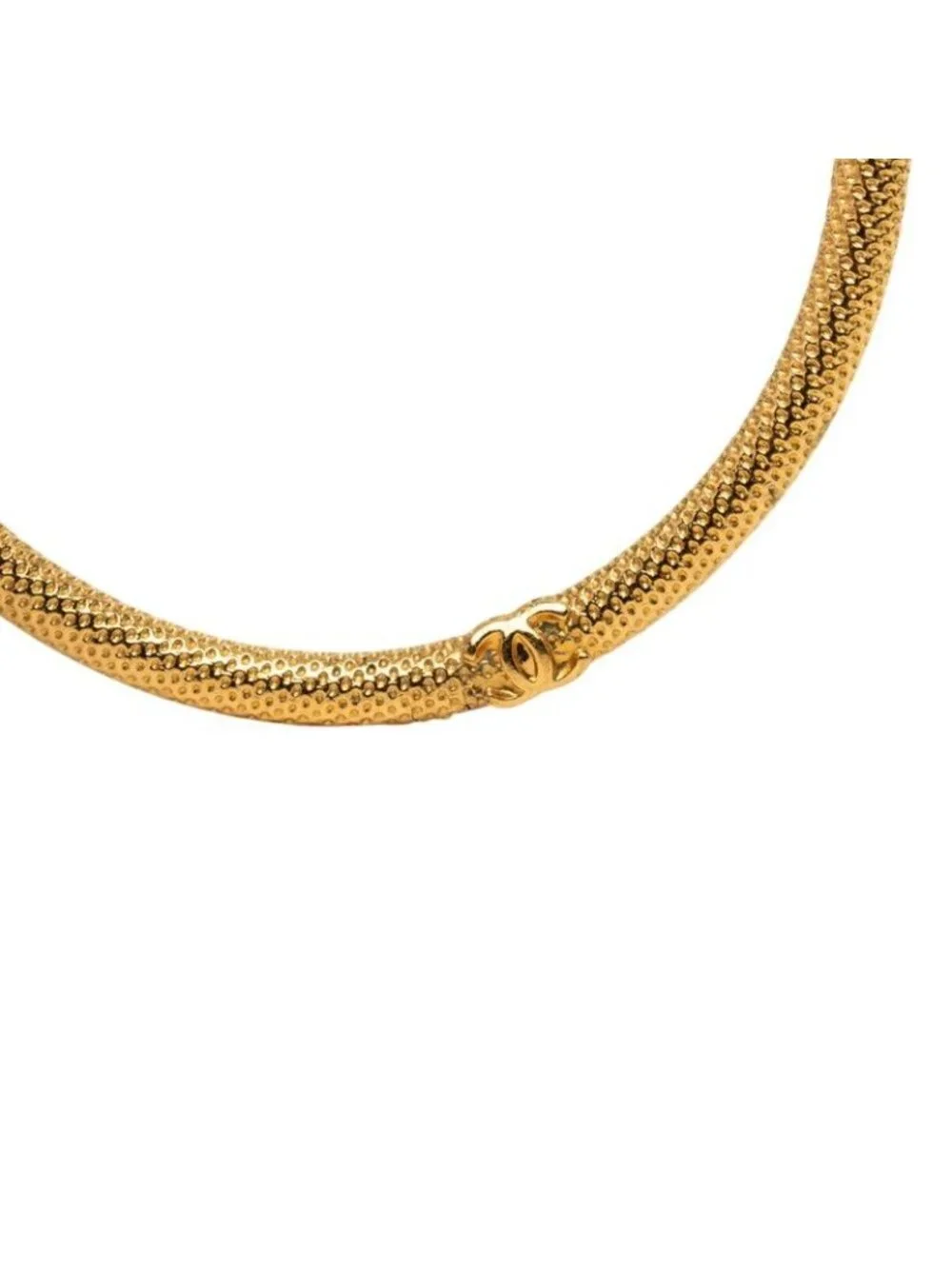 Chanel 96A CC Logo Vintage Earrings Gold Plated